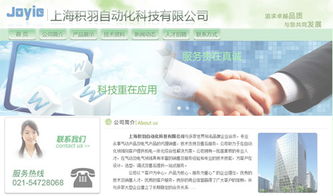 上海积羽自动化公司官网建设 专业网站承建服务